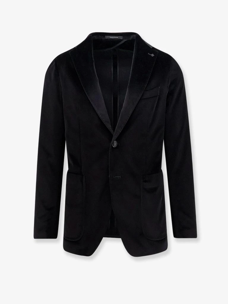 TAGLIATORE Single-breasted velvet blazer 1