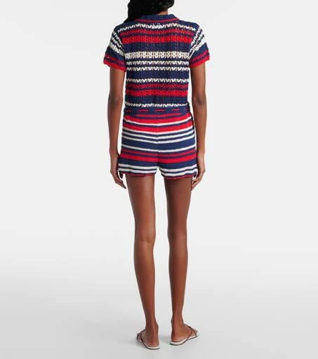 ANNA KOSTUROVA Crochet cotton shorts 3