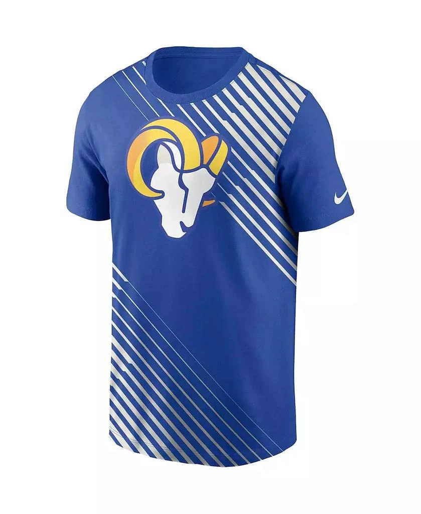 NIKE Men's Royal Los Angeles Rams Yard Line Fashion Asbury T-shirt 2
