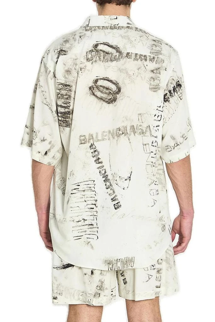 Balenciaga Balenciaga Washed Crayon Allover Short Sleeve Minimal Shirt 2