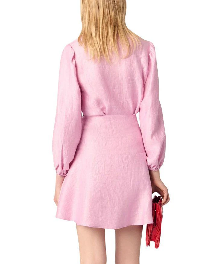 knee length dresses for ladies Maje Linen-Blend Mini Dress main image 0