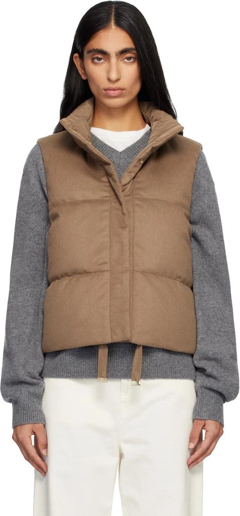 Max Mara Tan Dioniso Down Vest 1
