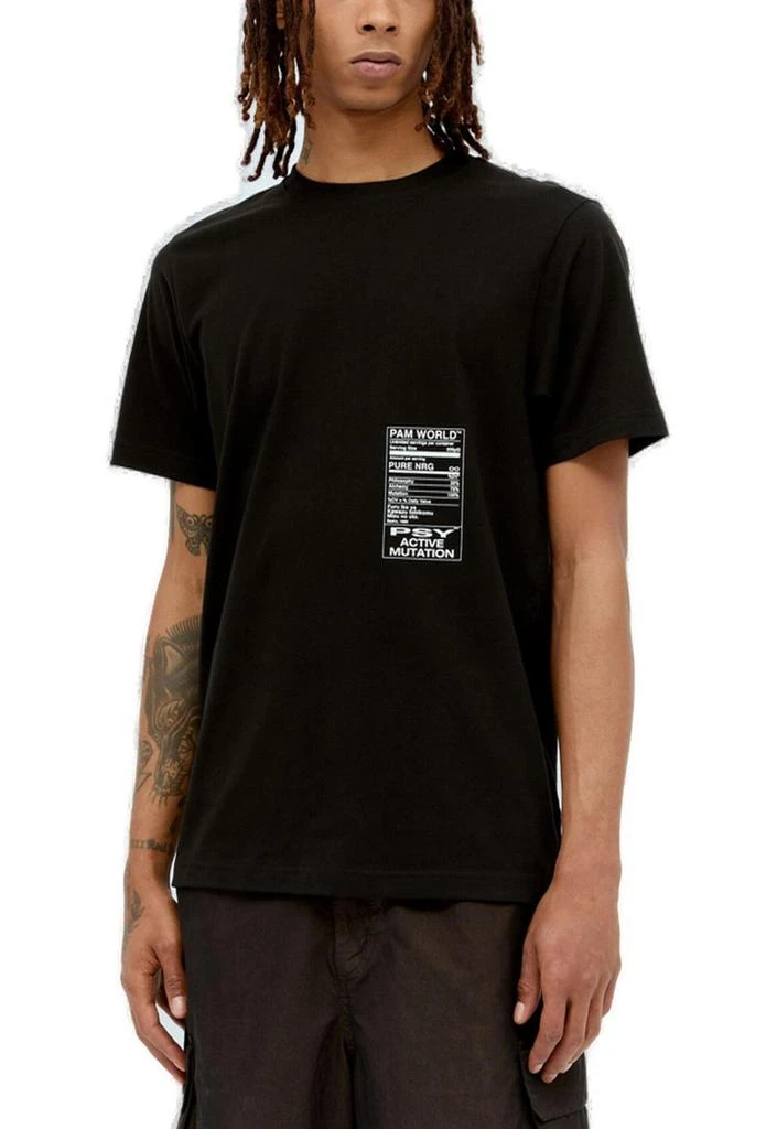 P.A.M. P.A.M. Logo Printed Crewnek T-Shirt 1