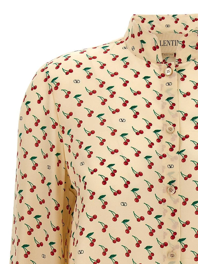 Valentino Valentino	Cherryfic All-Over Patterned Button-Up Shirt 3