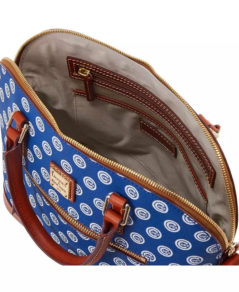 Dooney & Bourke Women's Chicago Cubs Signature Domed Zip Satchel Purse