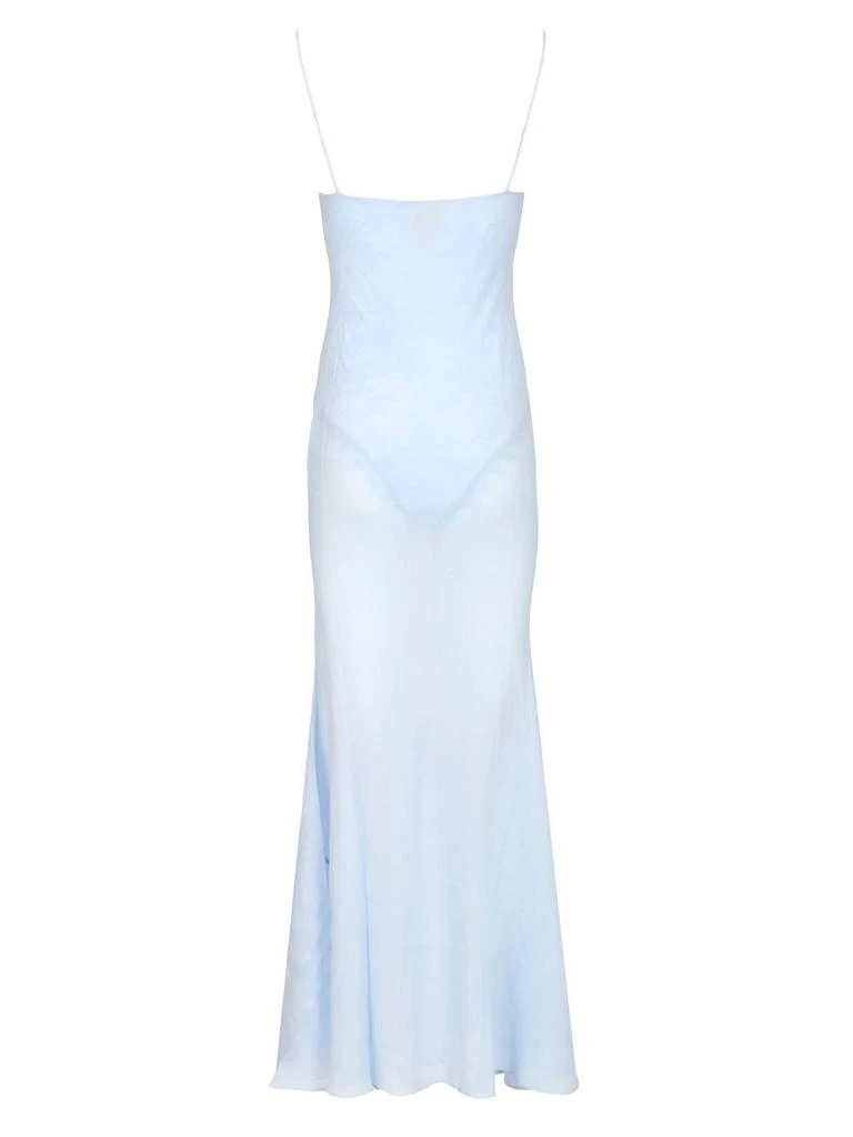 Self Portrait Self-Portrait Lace-Trim Maxi Georgette Dress 2