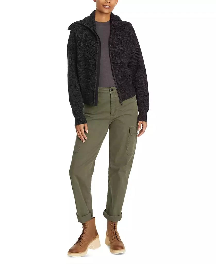 BASS OUTDOOR Women's Funnel-Neck Zippered Sweater 2