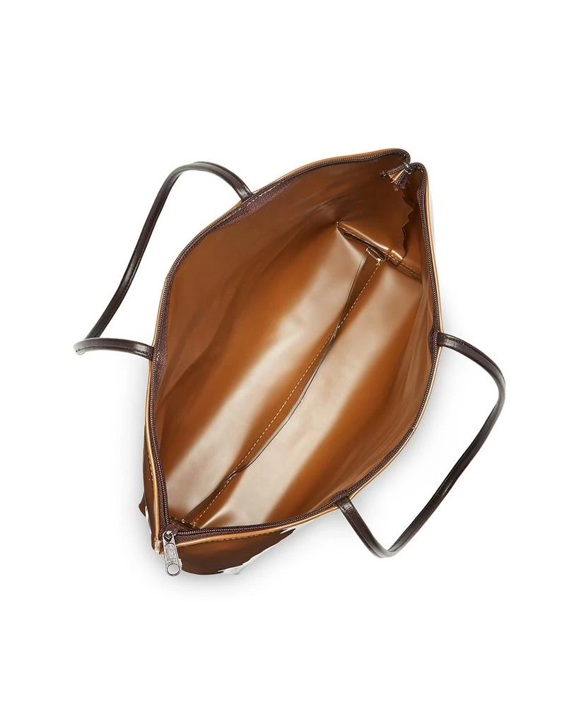 Bloomingdale's Zip Top Medium Brown Bag - Exclusive 5