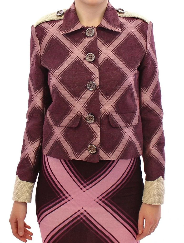 House of Holland Check Trench Coat Blazer  Women's Jacket 1