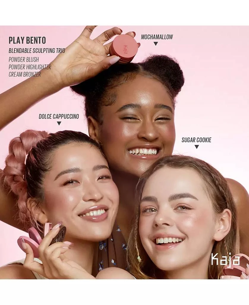 Kaja Face Bento Cream Bronzer, Powder Blush & Highlighter Sculpting Trio 7