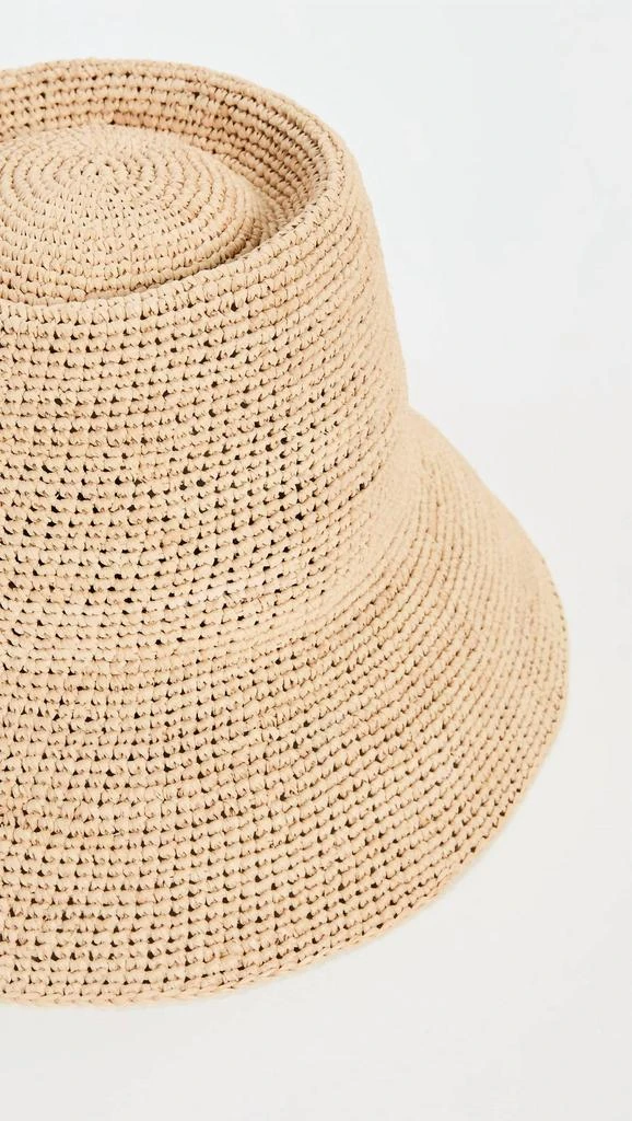 Janessa Leone Janessa Leone - Women's Felix Bucket Packable Raffia Straw Hat 3