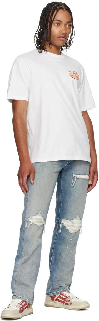 AMIRI Red 
White Bandana Skel Top Low Sneakers 5