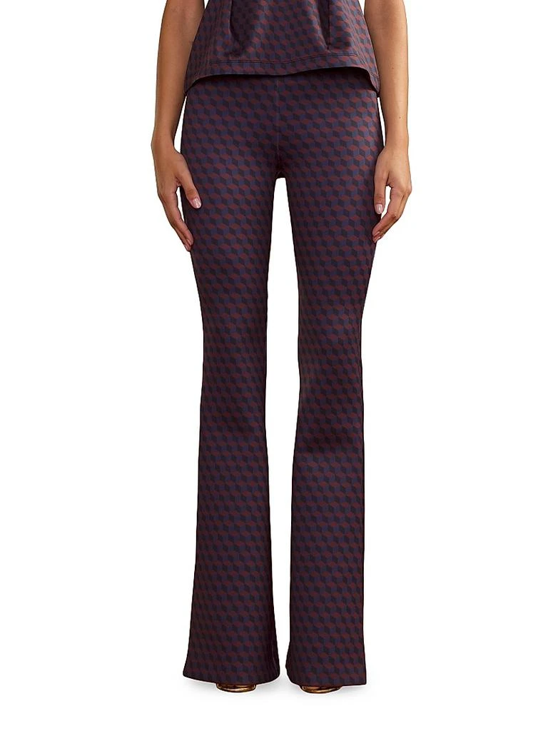 Cynthia Rowley Bonded Fit 
Flare Pants 1