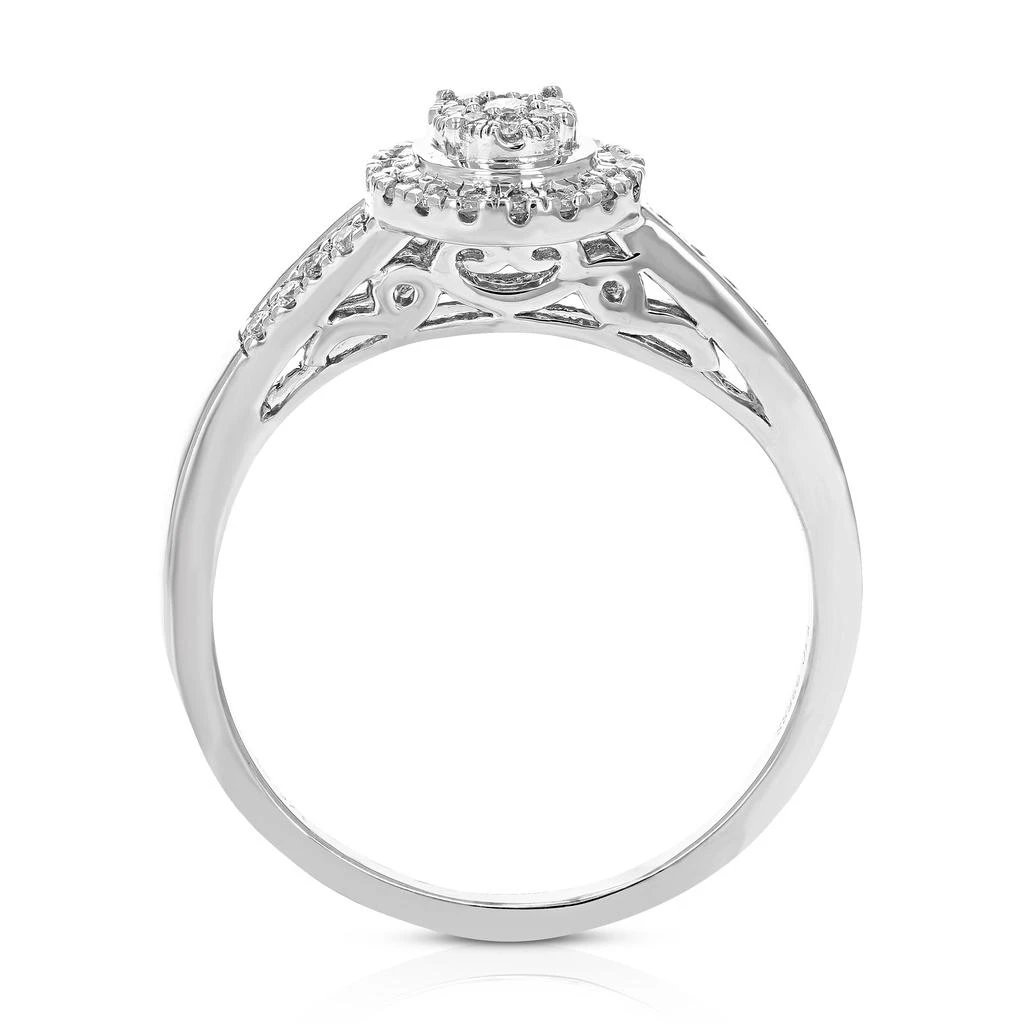 Vir Jewels 1/5 cttw Round Lab Grown Diamond Prong Set Engagement Ring .925 Sterling Silver 3