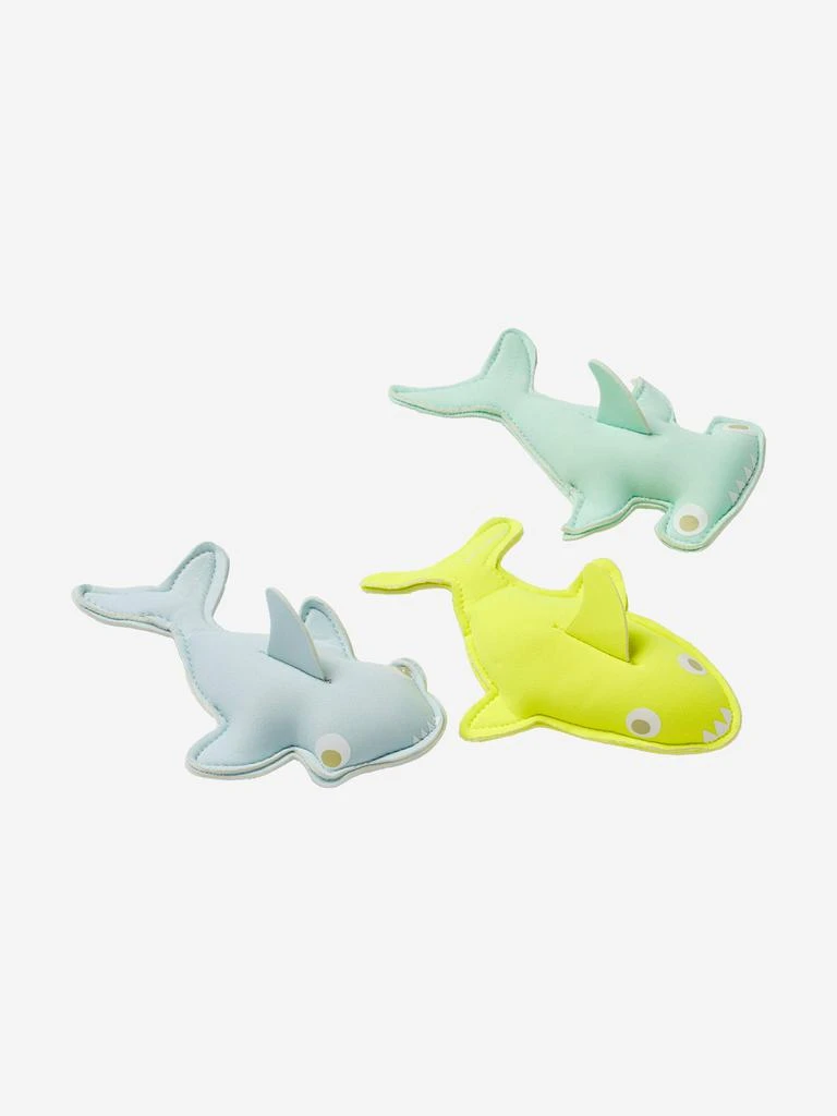 Sunnylife Sunnylife Kids Salty the Shark Set of 3 Dive Buddies in Multicolour (18cm) 3