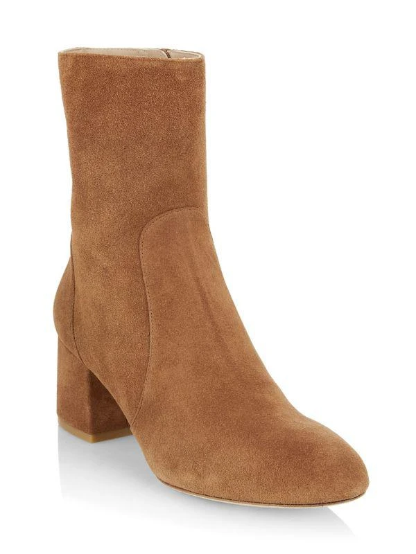 Stuart Weitzman Flareblock 60MM Suede Booties 2