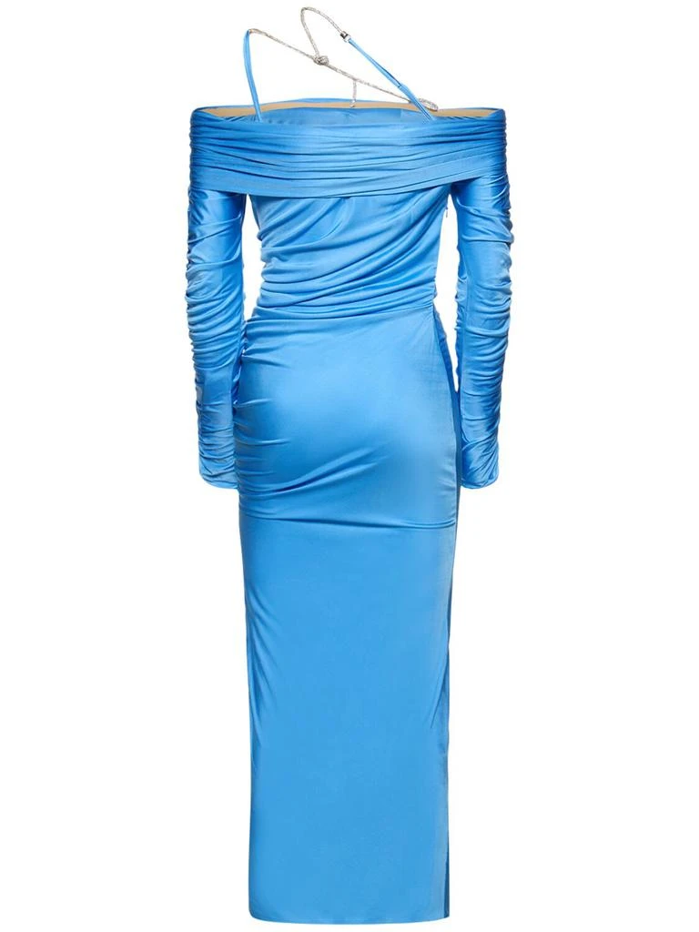 Zuhair Murad Off-shoulder Jersey Midi Dress 4