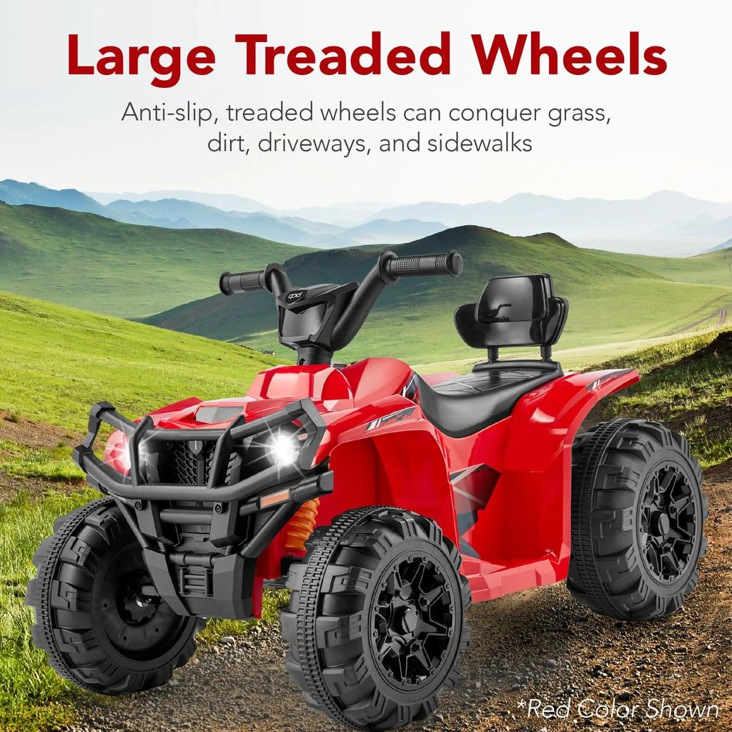 Best Choice Products 12V Kids Ride-On ATV Quad w/ Bluetooth, 2.4mph Max, Treaded Tires, LED Lights, Radio 2