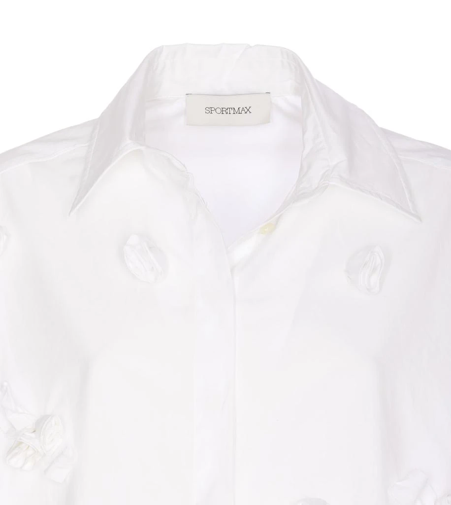 SportMax Oversized 3d Rose Detail Shirt 4