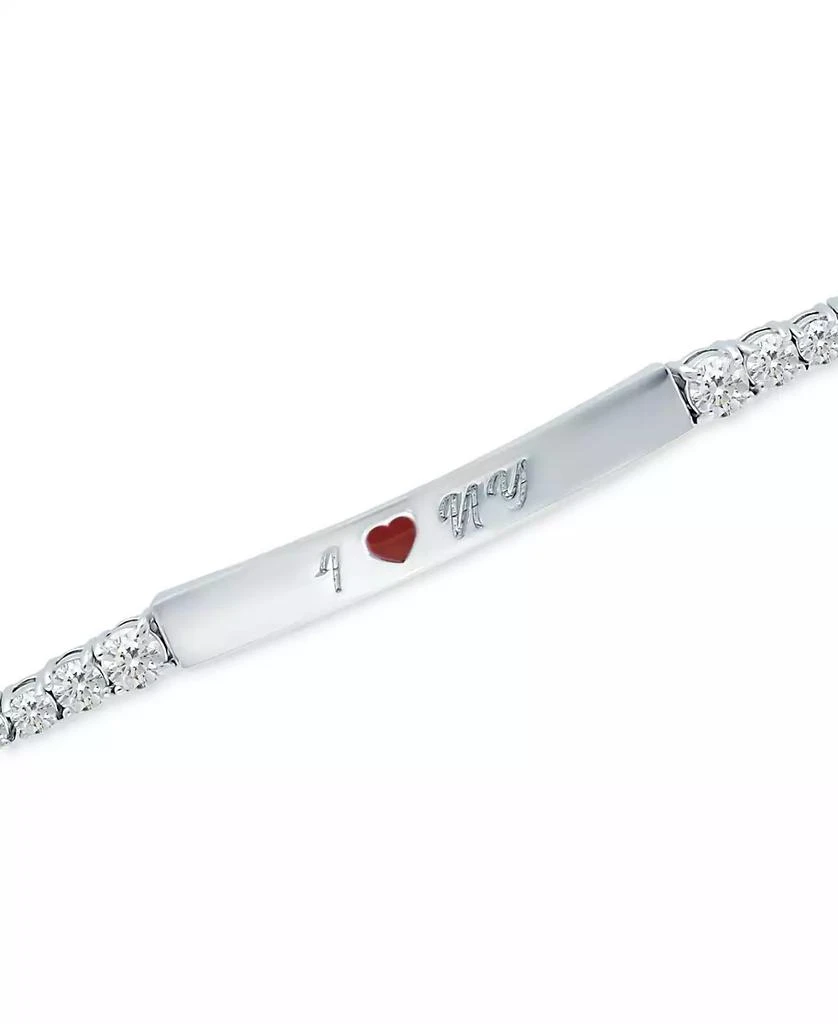 Giani Bernini Cubic Zirconia 
Enamel Heart "I Love NY" Bolo Bracelet in Sterling Silver, Created for Macy
s 3