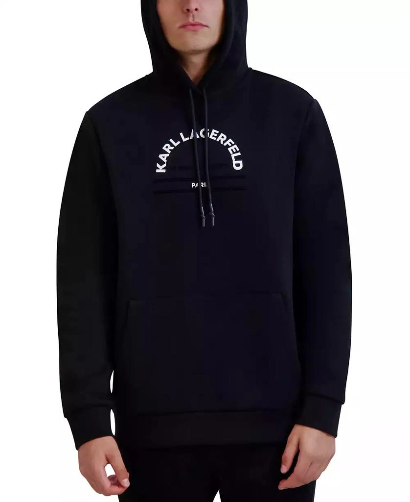 KARL LAGERFELD PARIS Men's Circle Logo Hoodie 3