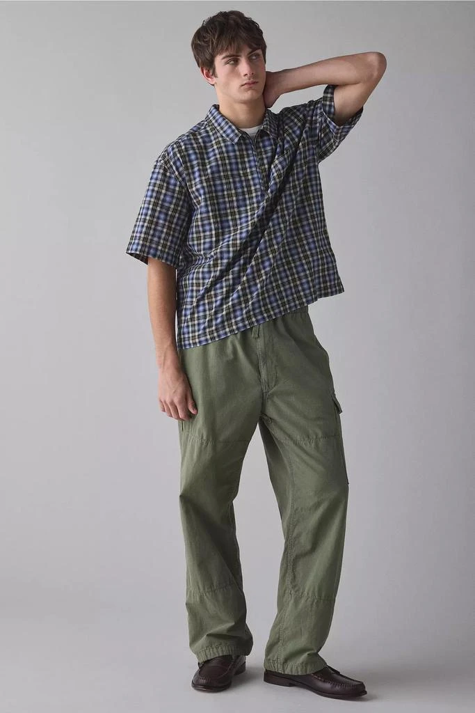 iets frans iets frans... Check Quarter Zip Short Sleeve Shirt 3