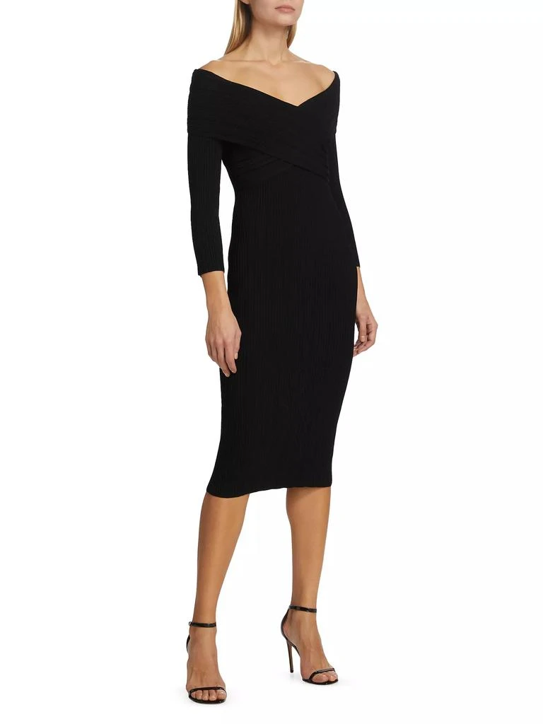 VERONICA BEARD Soraya Off-The-Shoulder Body-Con Dress 4