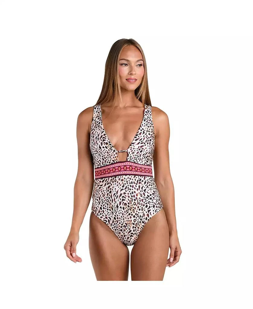 Sunshine 79 Women's Paradise Heat Reversible V Plunge One Piece 3