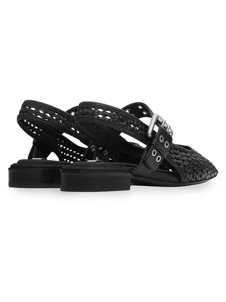 Rag & Bone Astra Cotton Woven Slingback Flats 2