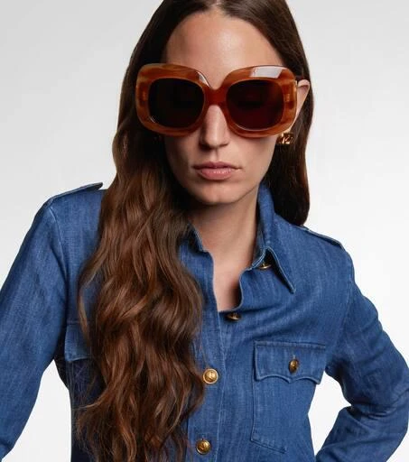 Valentino VLogo square sunglasses 3