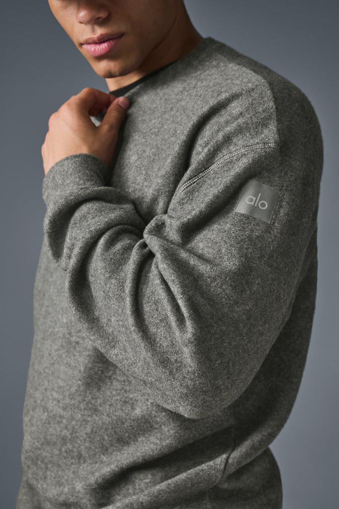 Alo Triumph Restore Crew Neck Sweatshirt - Grey Triblend - Hoodies