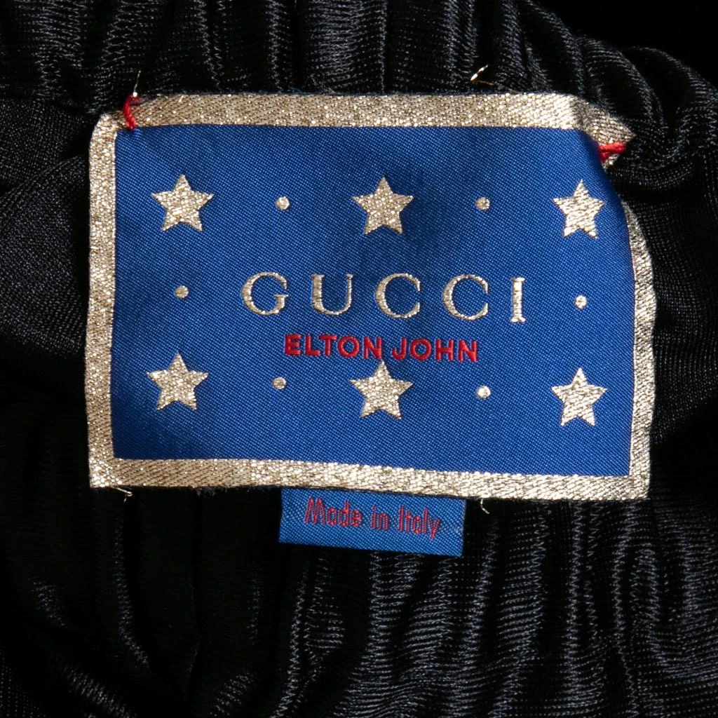 Gucci Gucci Black Synthetic Suspender Pants XS 4