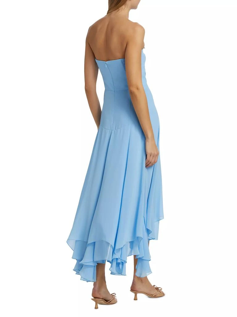 Amanda Uprichard Monterey Ruffled High-Low Midi-Dress 5