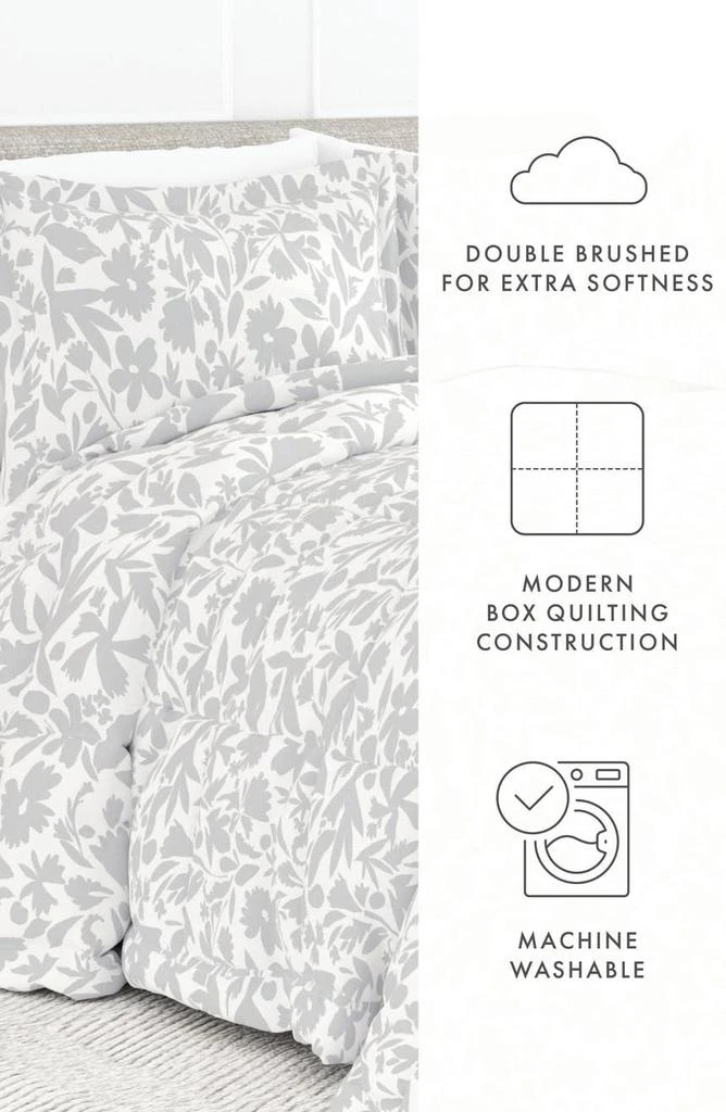 IENJOY HOME HOME SPUN Premium Down Alternative Abstract Garden Patterned Comforter Set 6