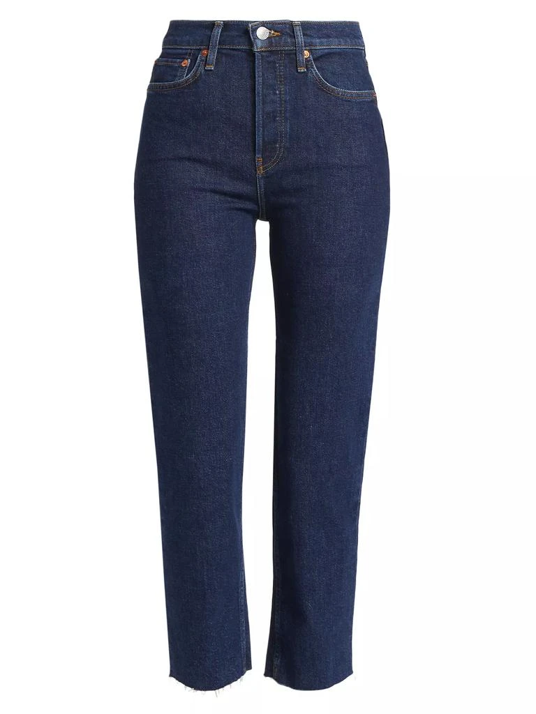Re/Done 70s Stove Pipe High-Rise Crop Jeans 1