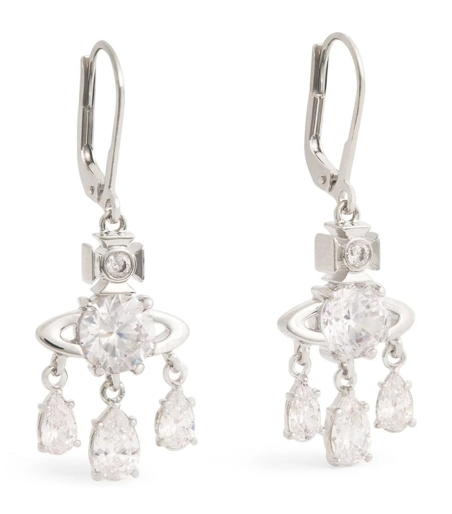 Vivienne Westwood Crystal Joaquina Drop Earrings 1
