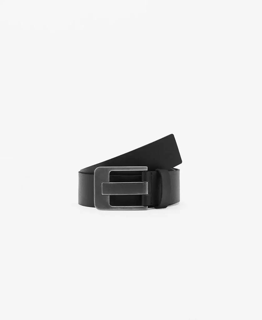 Mango Women's Wide Leather Belt 1