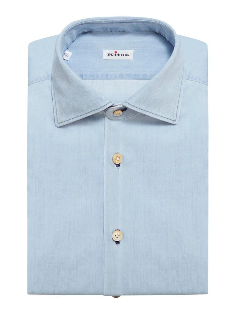 Kiton DENIM COTTON SHIRT