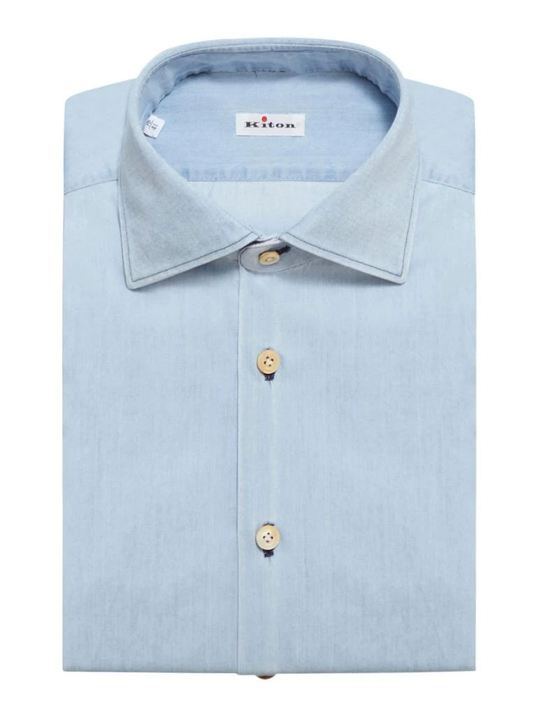 Kiton DENIM COTTON SHIRT 1