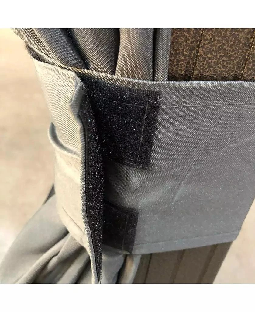 Outsunny 10
x12
Hardtop Gazebo, Mesh, Curtains, Steel Slat Canopy, Dark 8