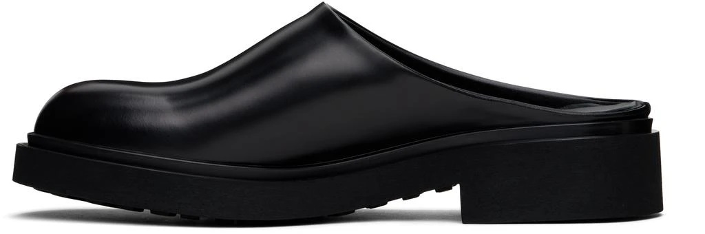 LEGRES Black Boxed Leather Clogs 3