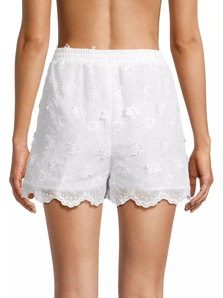 Milly Floral Eyelet Shorts 5