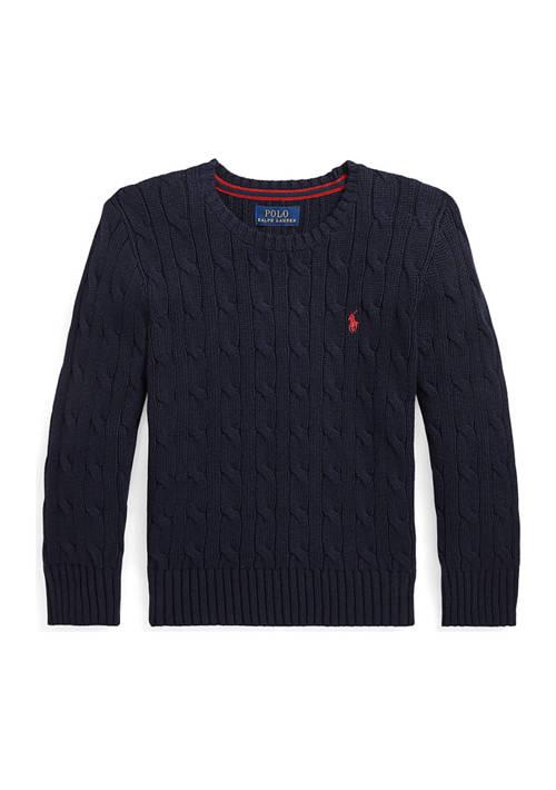 Ralph Lauren Lauren Childrenswear Boys 2 7 Cable Knit Cotton Sweater