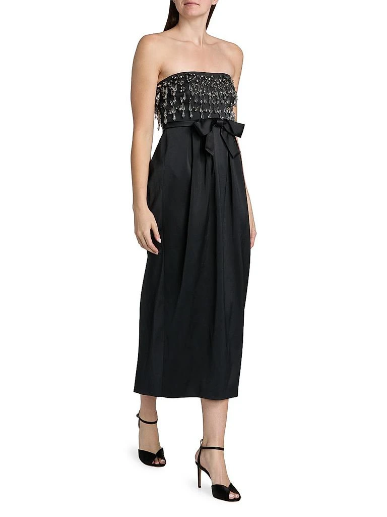 Cinq à Sept Zelina Crystal-Embellished Strapless Midi-Dress 2