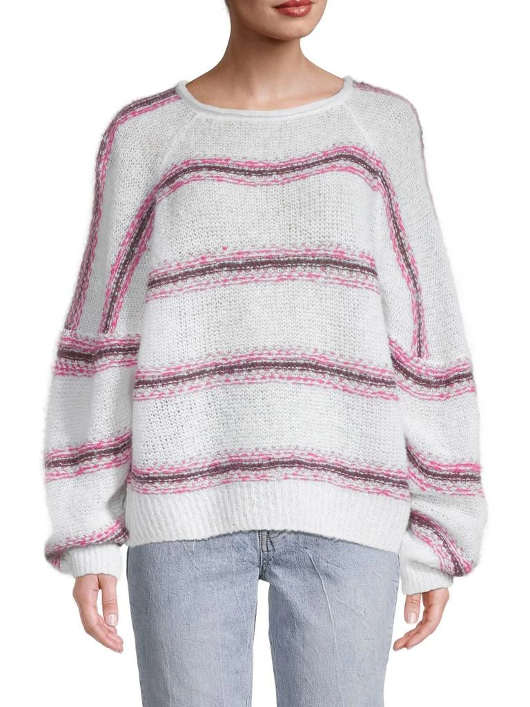 Free People Hockley Alpaca-Blend Striped Sweater 1