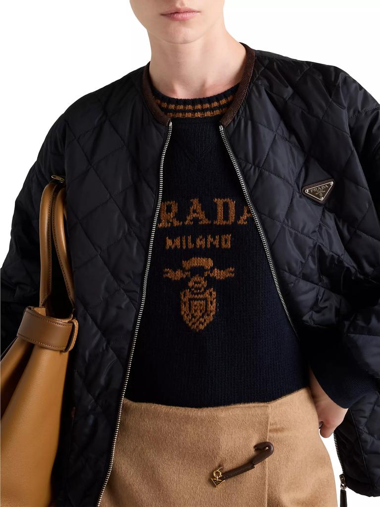 Prada Wool and Cashmere Crew-Neck Sweater - Sweaters - Free Prada Wool and Cashmere Crew-Neck Sweater - Sweaters - Free