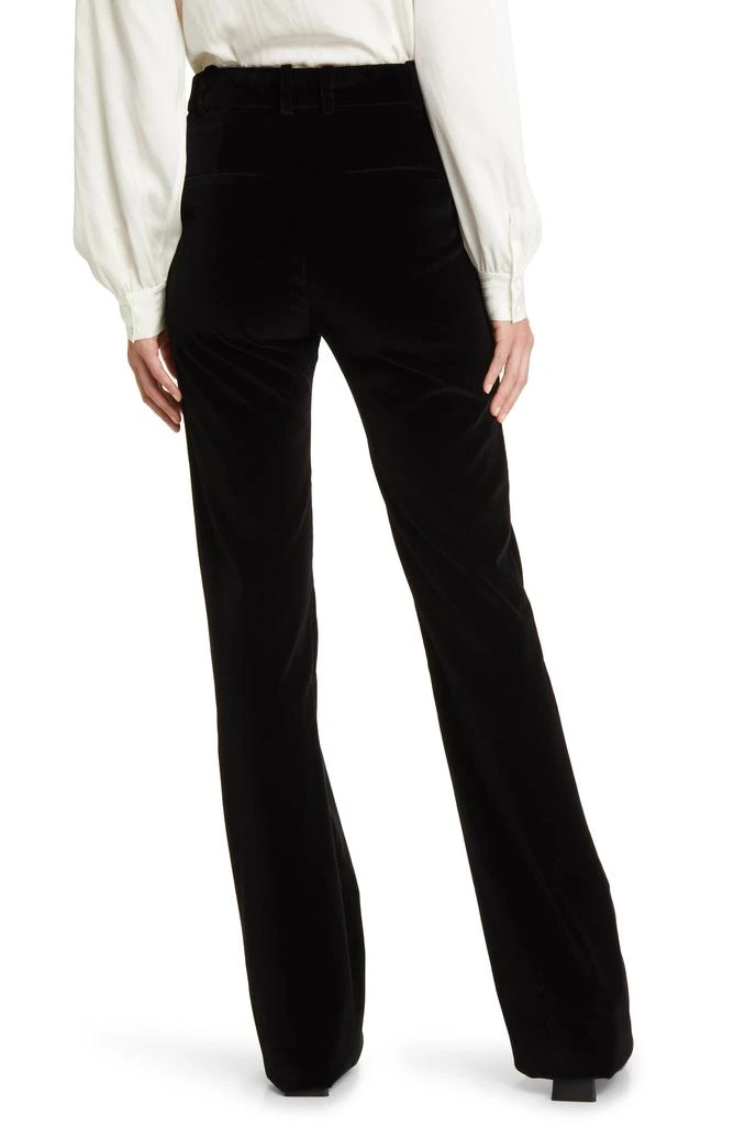 FRAME The Slim Stacked Velvet Trousers 2