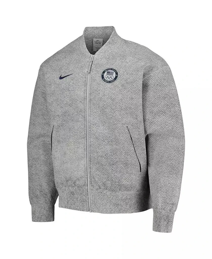 NIKE Men's Gray Team USA 2024 Summer Olympics Media Day Look Full-Zip Jacket 2