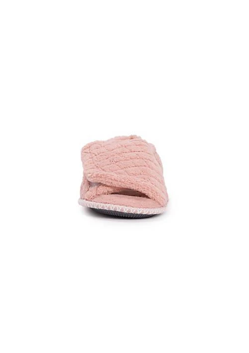 MUK LUKS Luks Womens Marylou Micro Chenille Slide Slipper 4