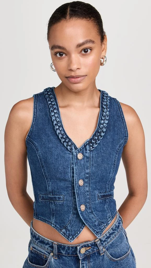 Damson Madder Isla Denim Waistcoat 1